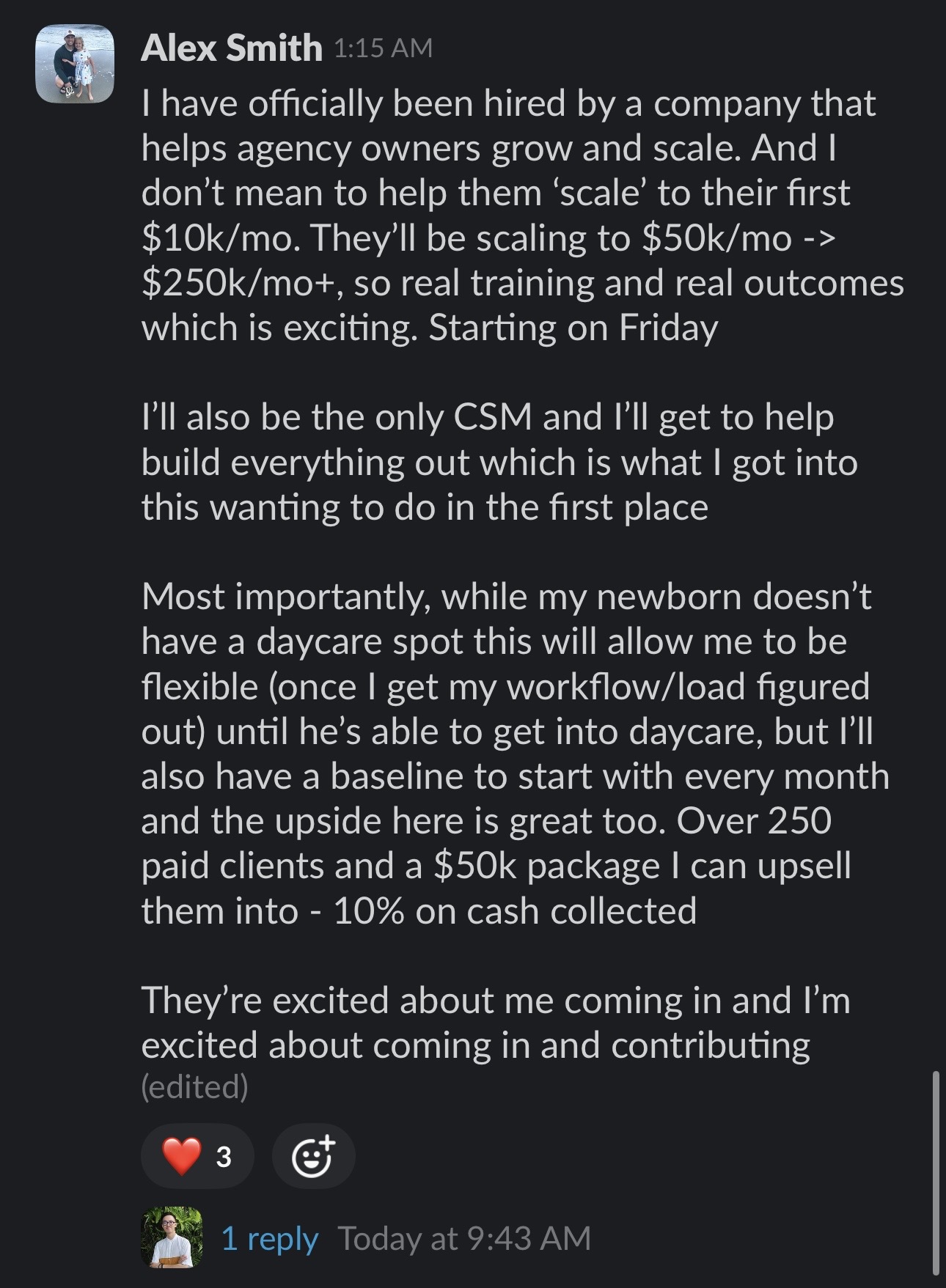 Community win screenshot